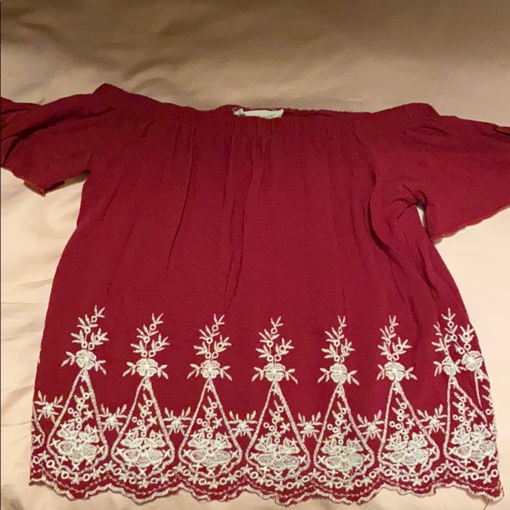 Off the shoulder blouse